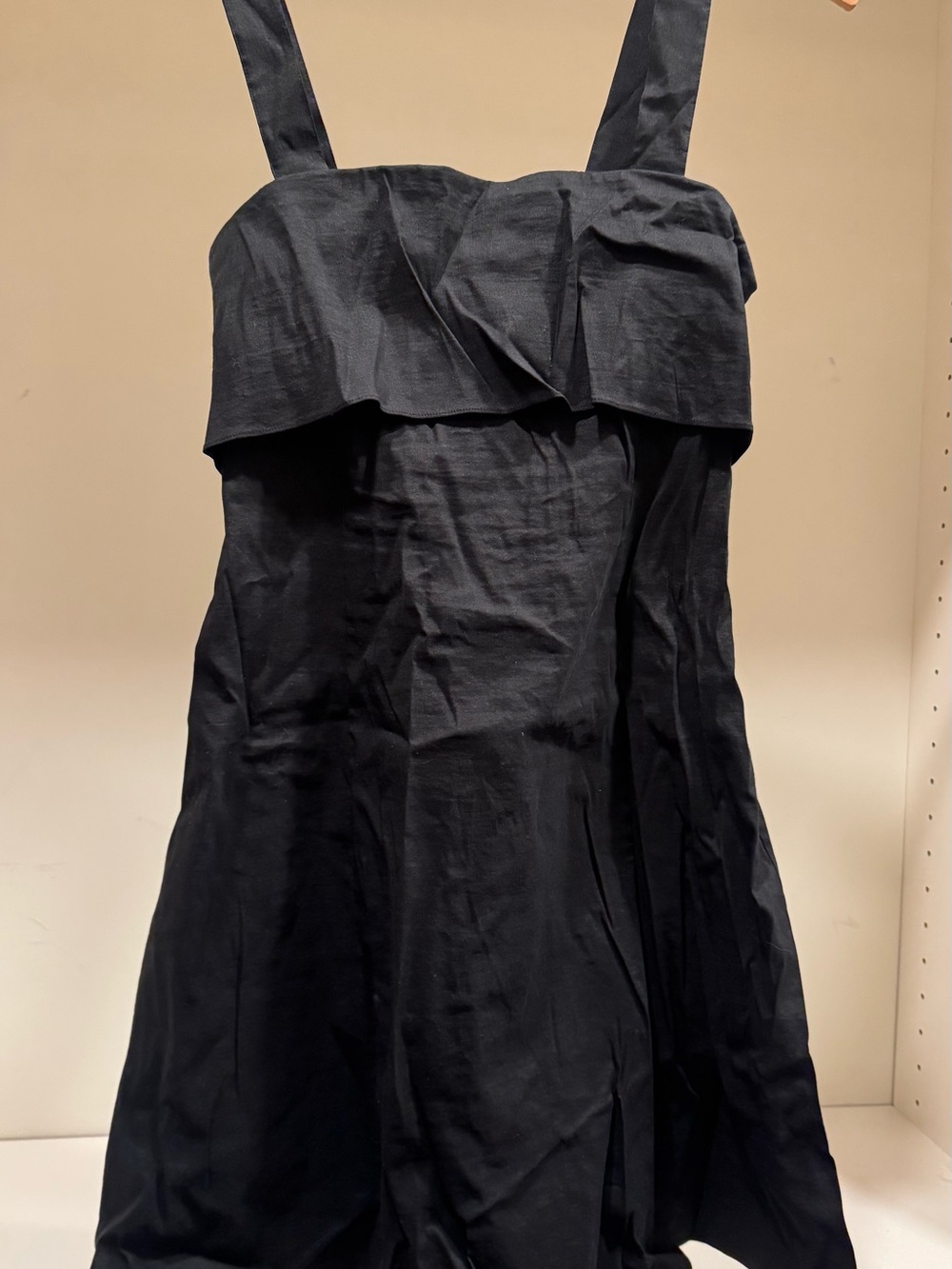 Black Strappy A-Line Women's Dress